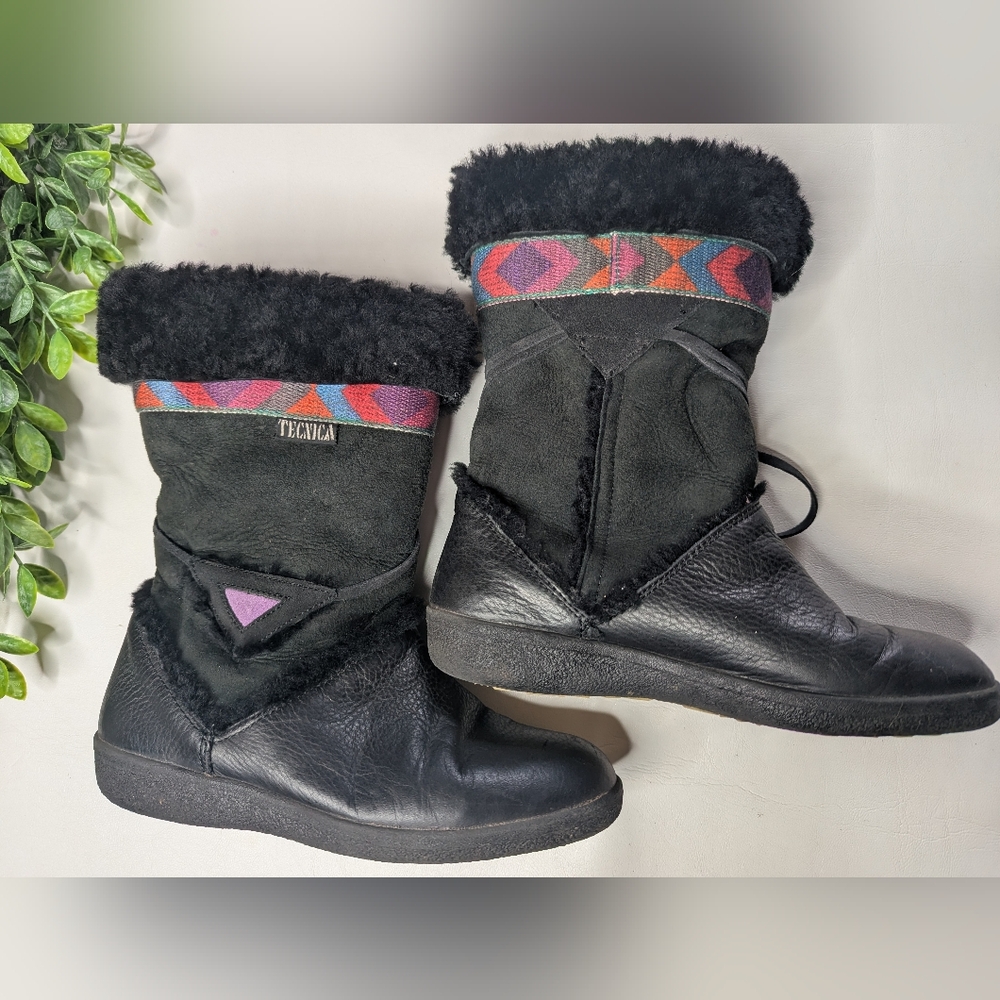 Tecnica Vintage? Italian Fur Boots Size 38